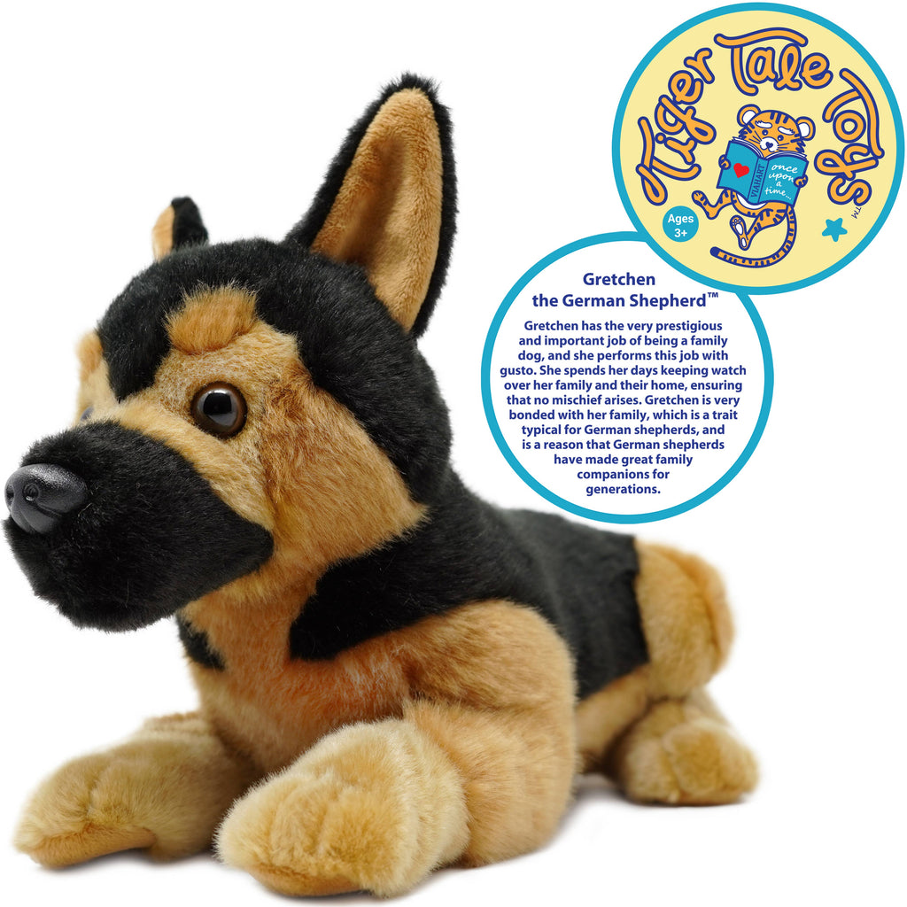 VIAHART Toy Co. - Gretchen The German Shepherd | 13 Inch Stuffed Animal Plush