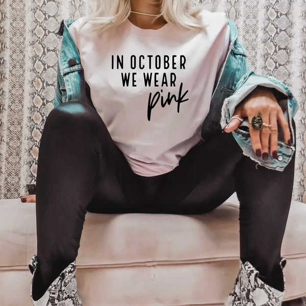 Badd Boss - In October We Wear Pink: X-Large / Sweatshirt