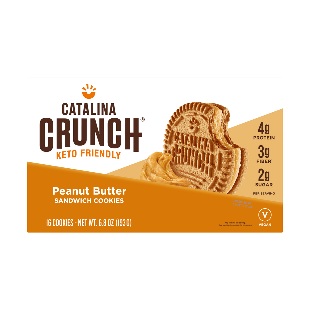 Catalina Crunch Peanut Butter Keto Low Sugar Sandwich Cookie