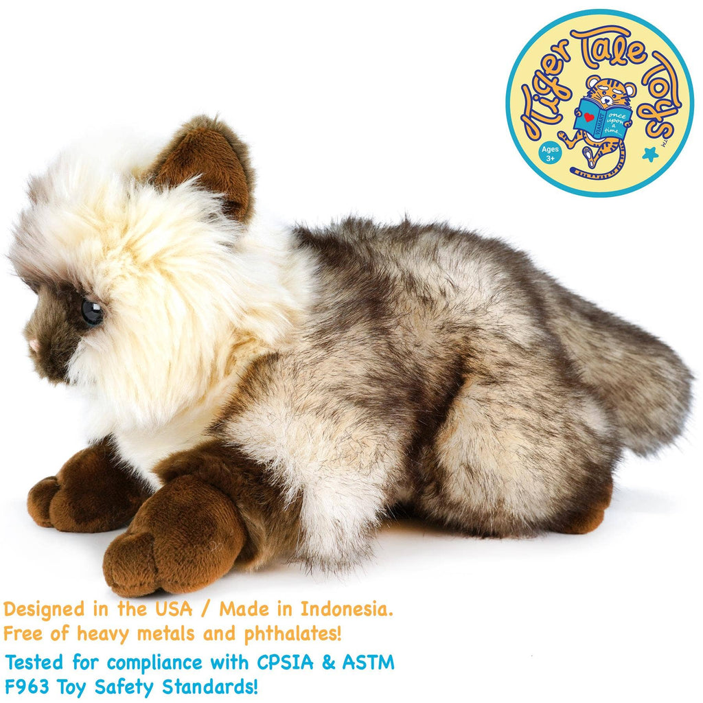VIAHART Toy Co. - Snowy the Ragdoll Cat | 12 Inch Stuffed Animal Plush