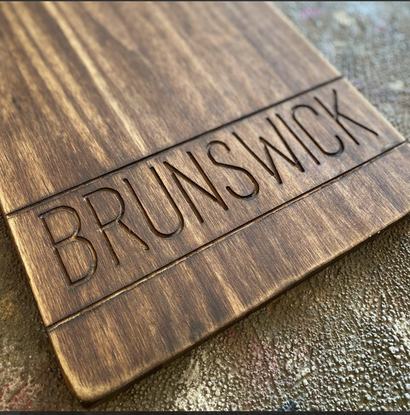 Custom engraved charcuterie board