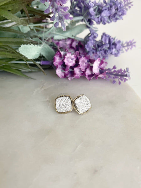 Sparkle Druzy Studs