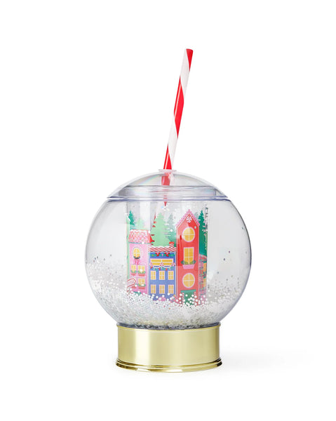 Holiday Village Snowglobe Sipper