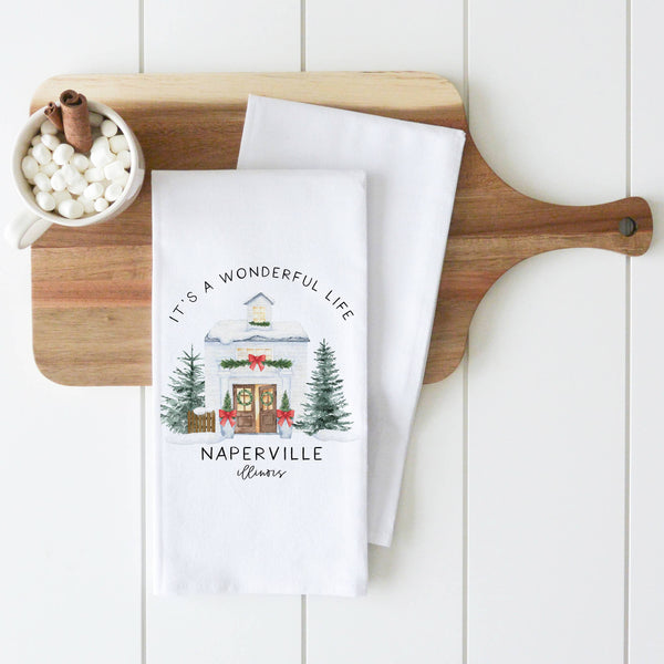 Porter Lane Home - Wonderful Home Tea Towel: White