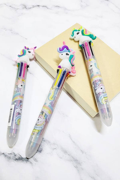 Funteze - 36 pcs 8 Multi Color Unicorn Pen