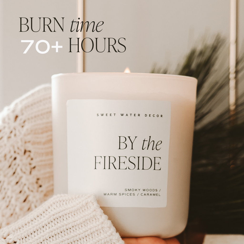 *NEW* By The Fireside 15 oz Soy Candle, Matte Jar - Decor
