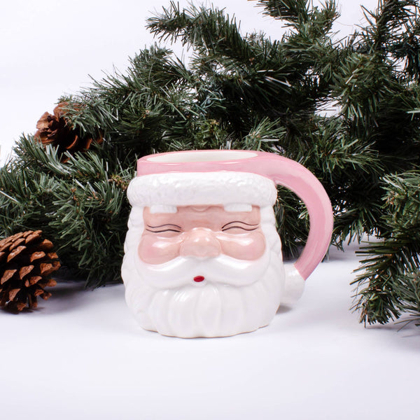Precious Pink Santa Mug