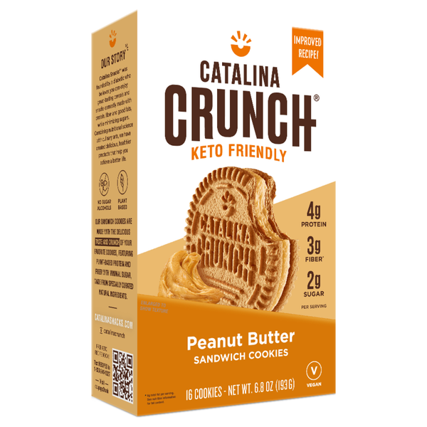 Catalina Crunch Peanut Butter Keto Low Sugar Sandwich Cookie