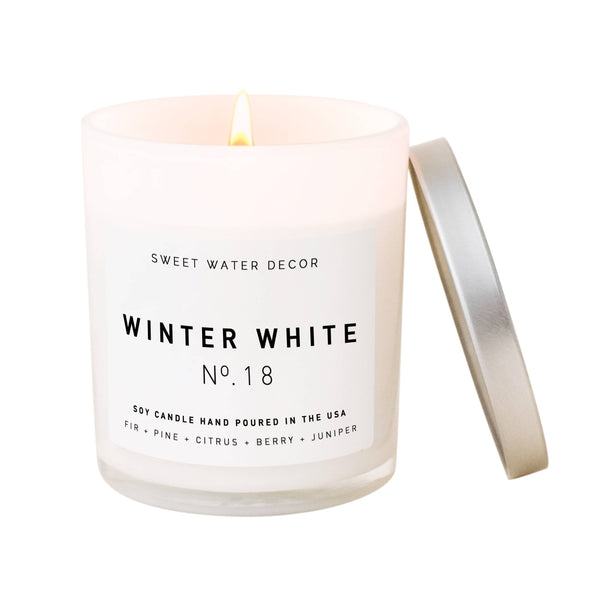Winter White Soy Candle | White Jar Candle