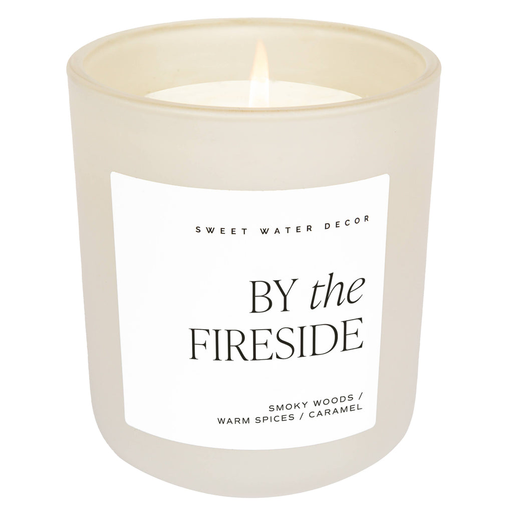 *NEW* By The Fireside 15 oz Soy Candle, Matte Jar - Decor