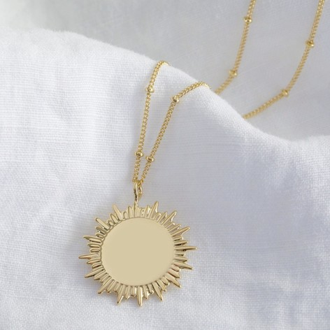 Gold Sunbeam Necklace