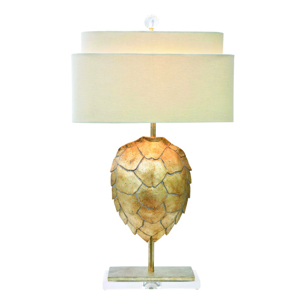 Silver Tortoise Table Lamp
