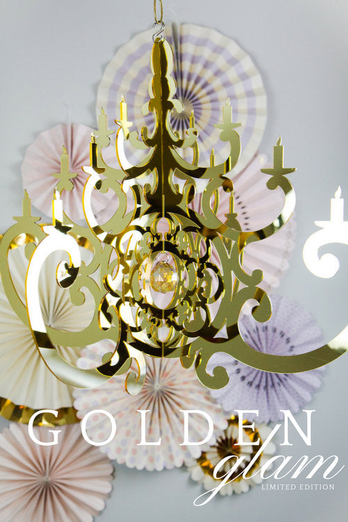 Limited Edition Luxe Gold Fancy Chandelier