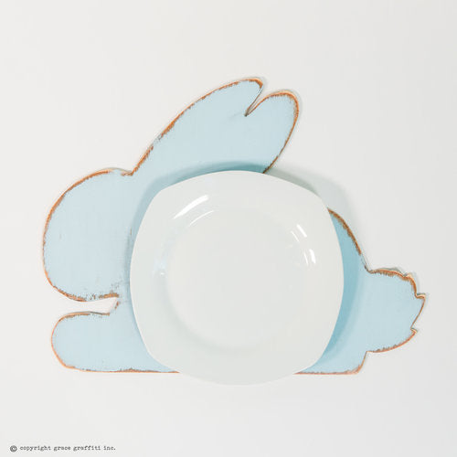 Set of Wooden Bunny Rabbit Placemats