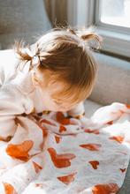 Bamboo Cotton Heart Swaddle Baby Blanket