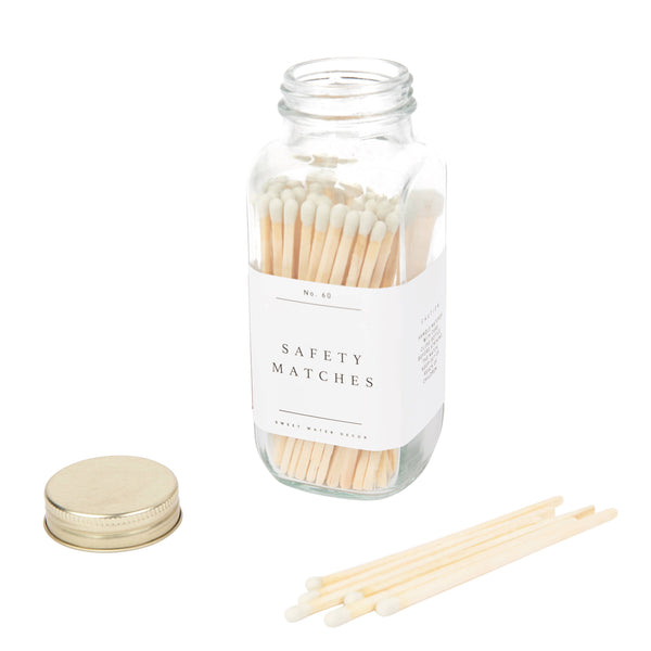 White Safety Matches - White - 60