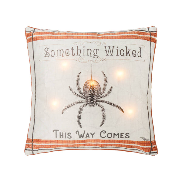 Halloween Wicked Spider  LED Pillow