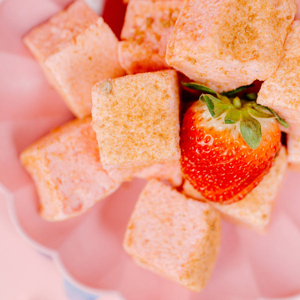 XO Marshmallows SPRING SEASONAL: Strawberry Cheesecake Marshmallows