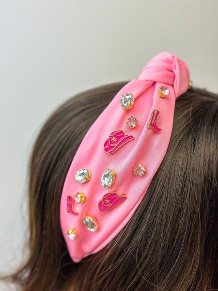 Rodeo Top Knot Headbands: Pink