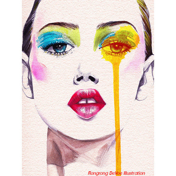 Fashion Model Art Print 8x10