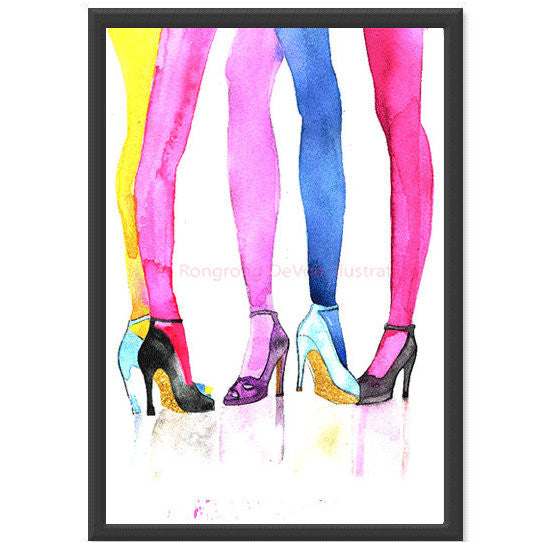 Stockings & Shoes Art Print