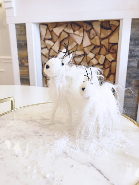 Wooly arctic deer (set of 2)