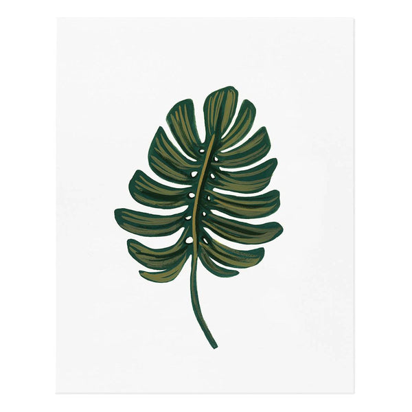 Monstera Leaf Art Print - Studio Model
