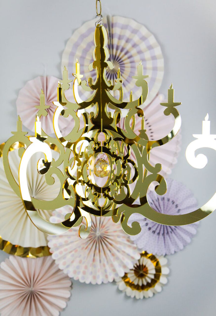 Limited Edition Luxe Gold Fancy Chandelier
